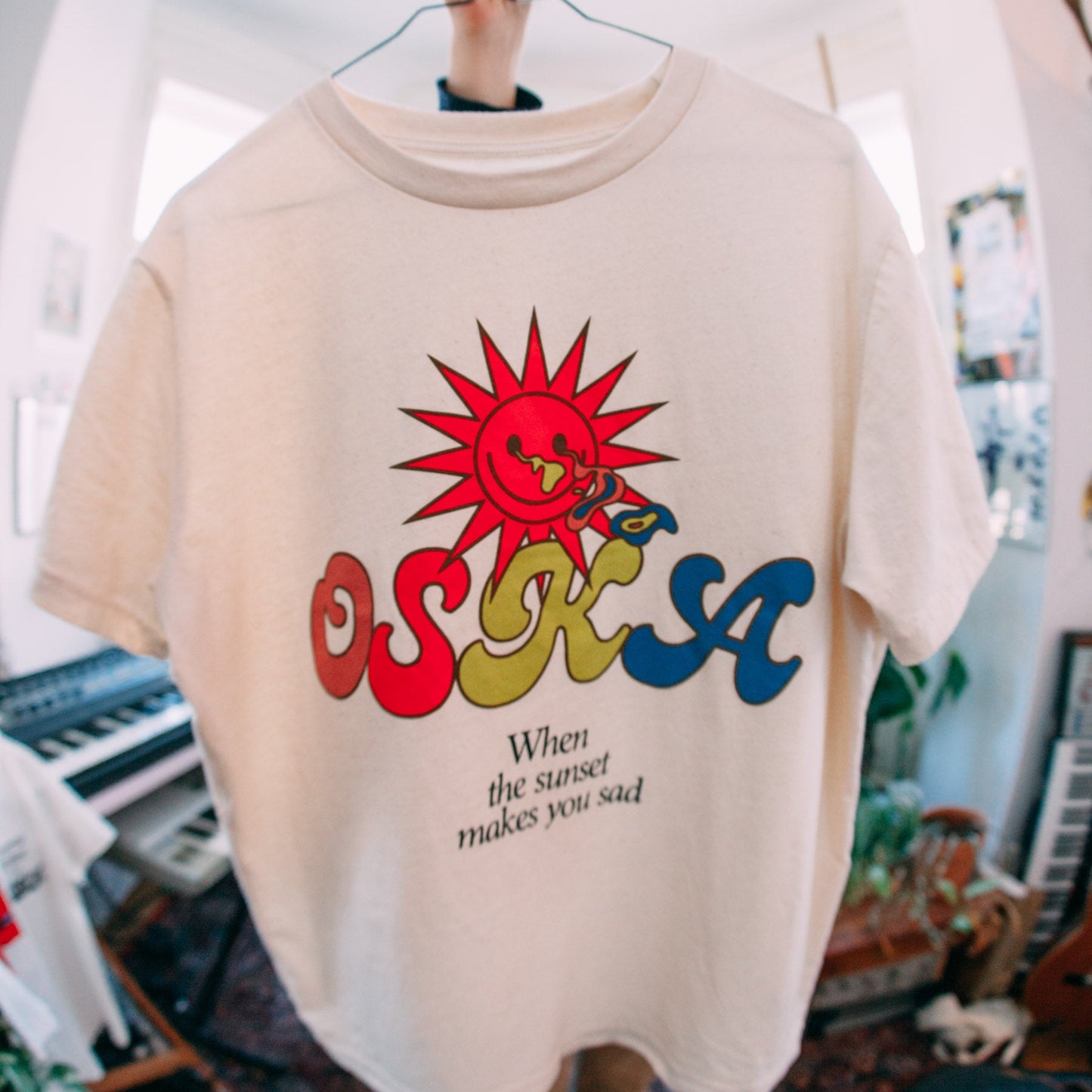 OSKA T-Shirt "Sun" - natural