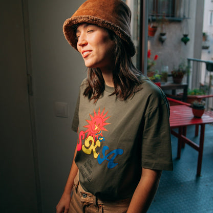 OSKA T-Shirt "Sun" - olive