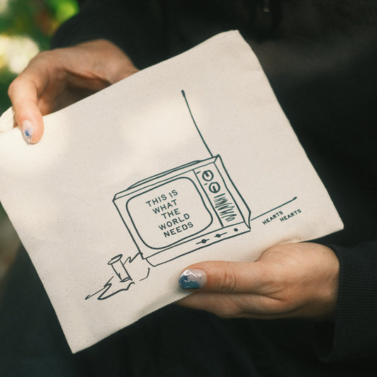 HEARTS HEARTS Pencil Case "This Is What The World Needs"