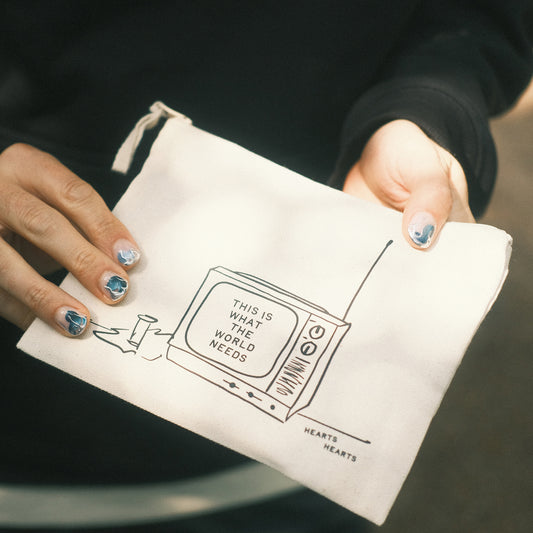HEARTS HEARTS Pencil Case "This Is What The World Needs"