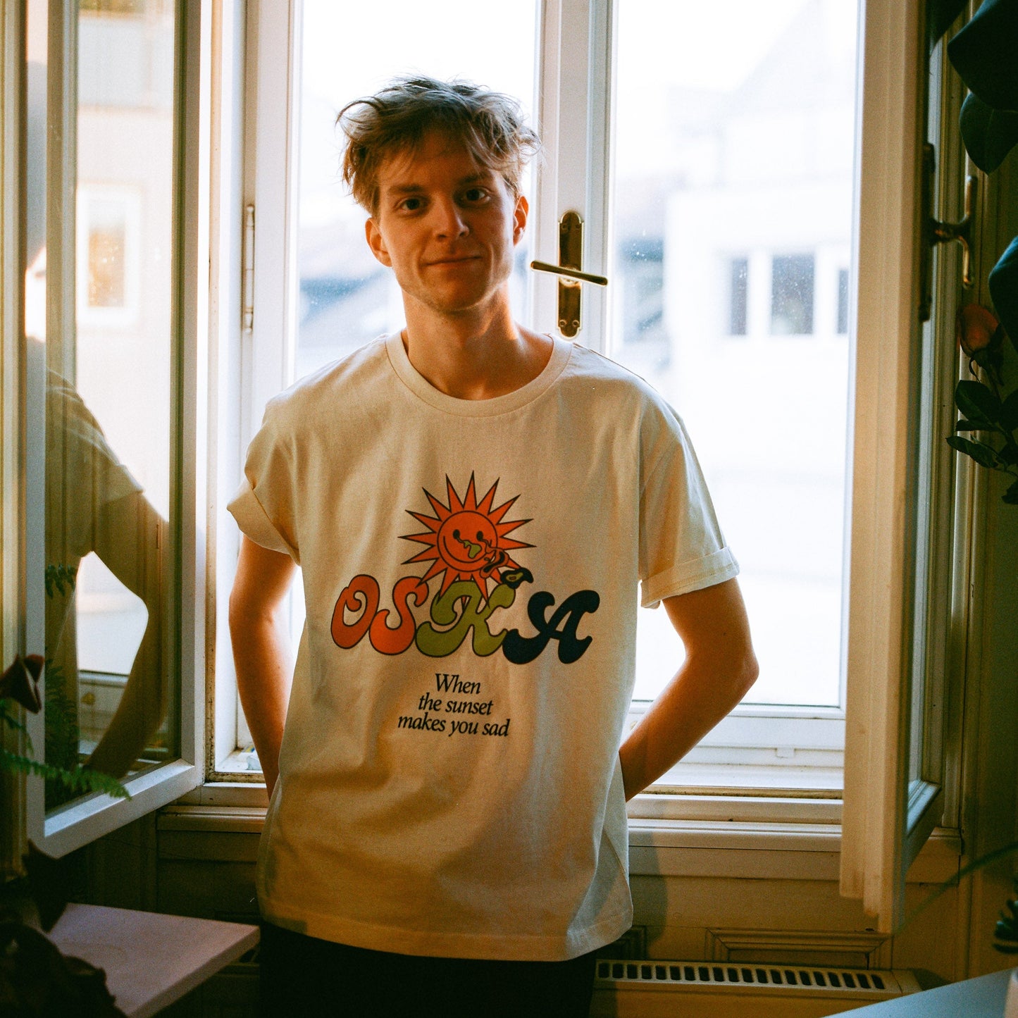 OSKA T-Shirt "Sun" - natural