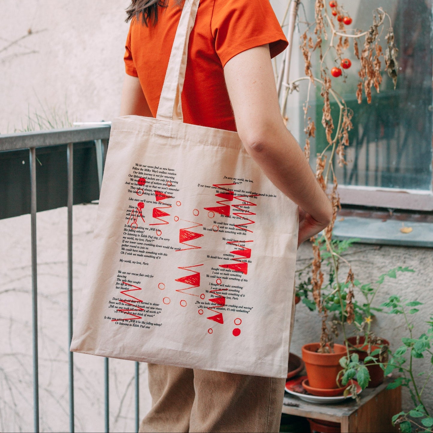OSKA Tote Bag "Lyrics"