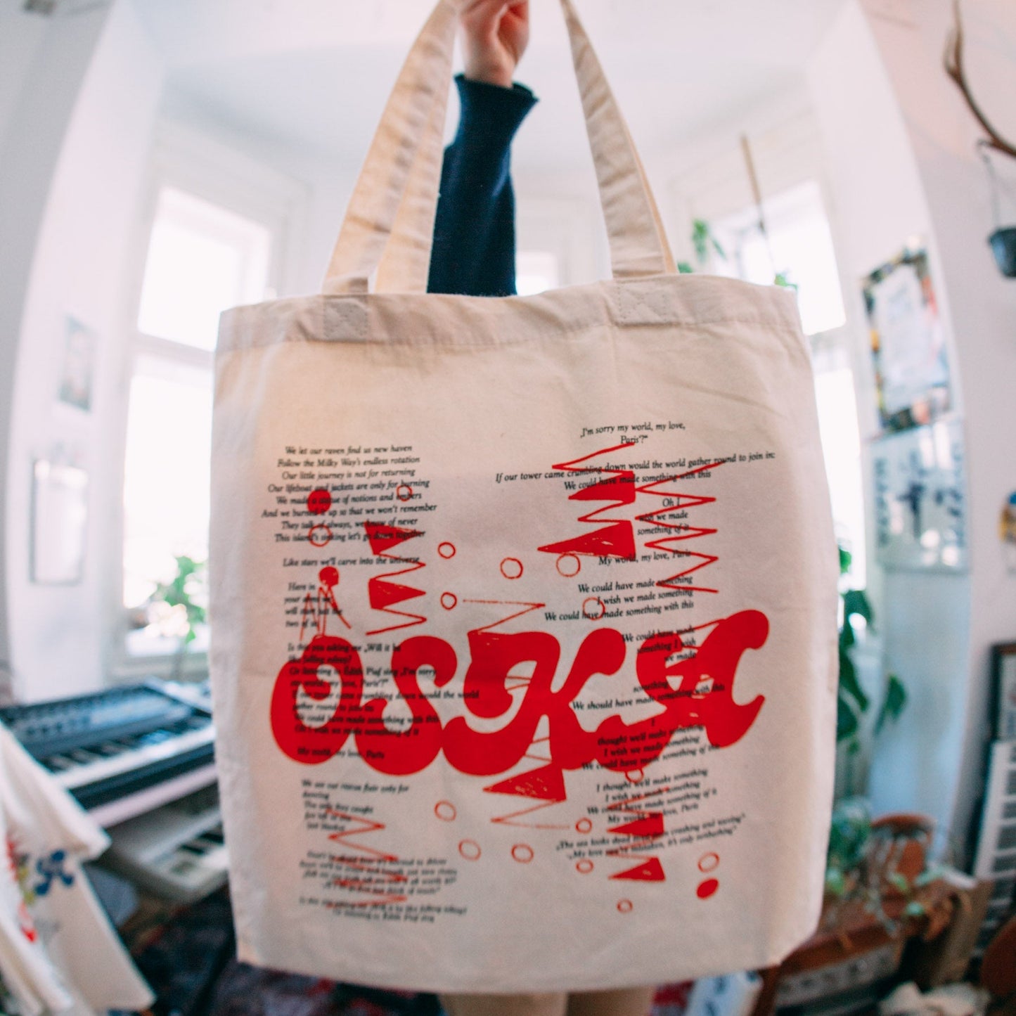 OSKA Tote Bag "Lyrics"