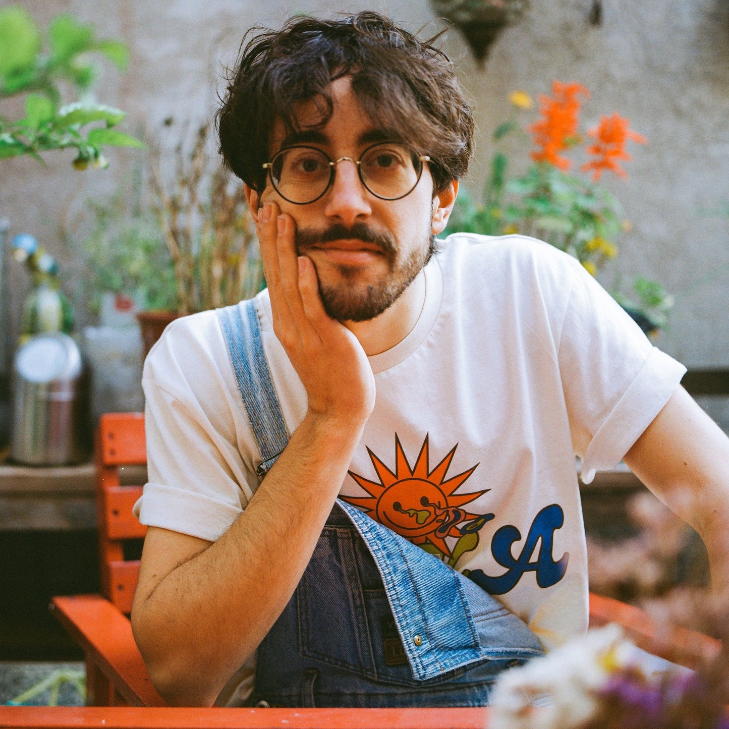 OSKA T-Shirt "Sun" - natural